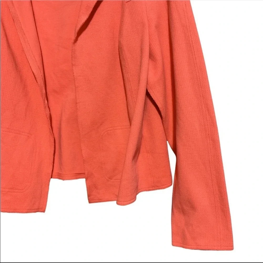 Worth Salmon Color Drape Open Blazer Size Xl - image 2